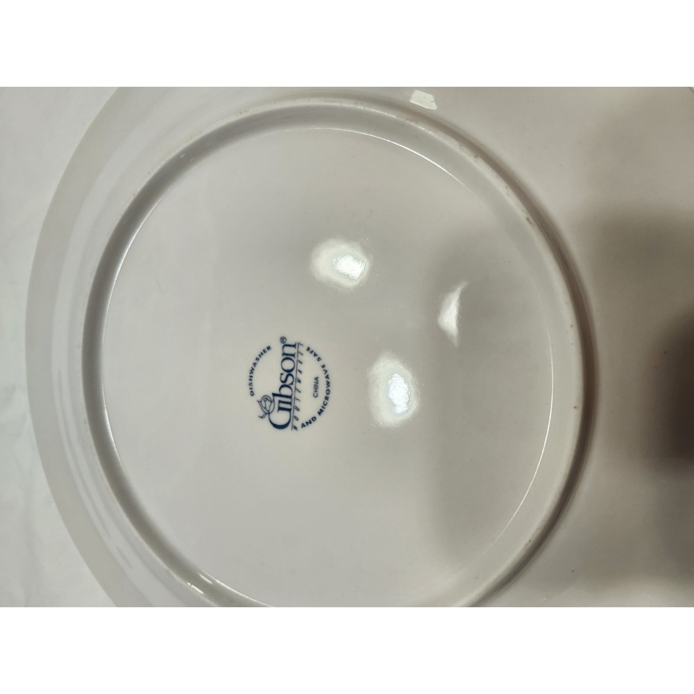 Vintage‎ Gibson  Fruit Dinner Plates Set Of 2  White - Picture 6 of 11